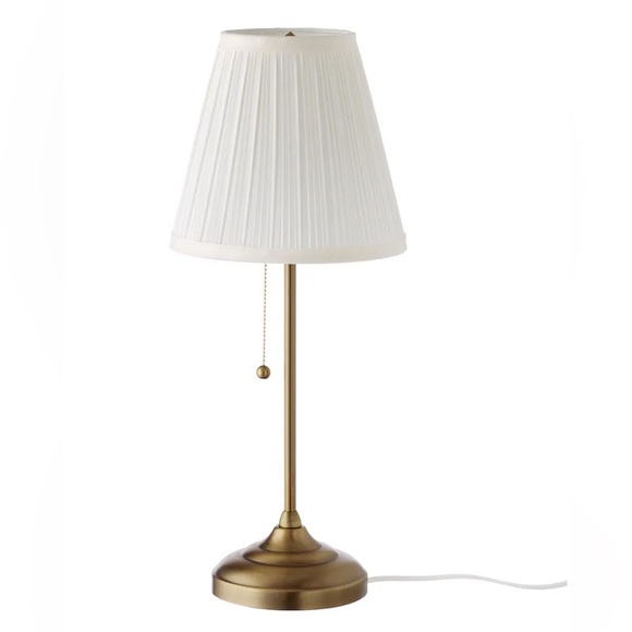 IKEA Other - NWT ÅRSTID Table lamp, brass/white.